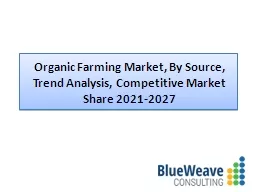 Organic farming market Demand 2021