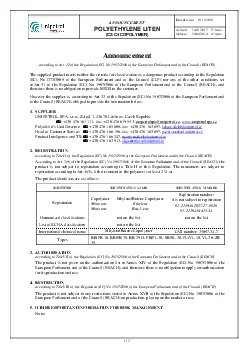 PDF-ANNOUNCEMENTPOLYETHYLENE LITEN C2C4 COPOLYMERDate of issue 01122010