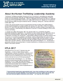 Human Trafficking Leadership Academy