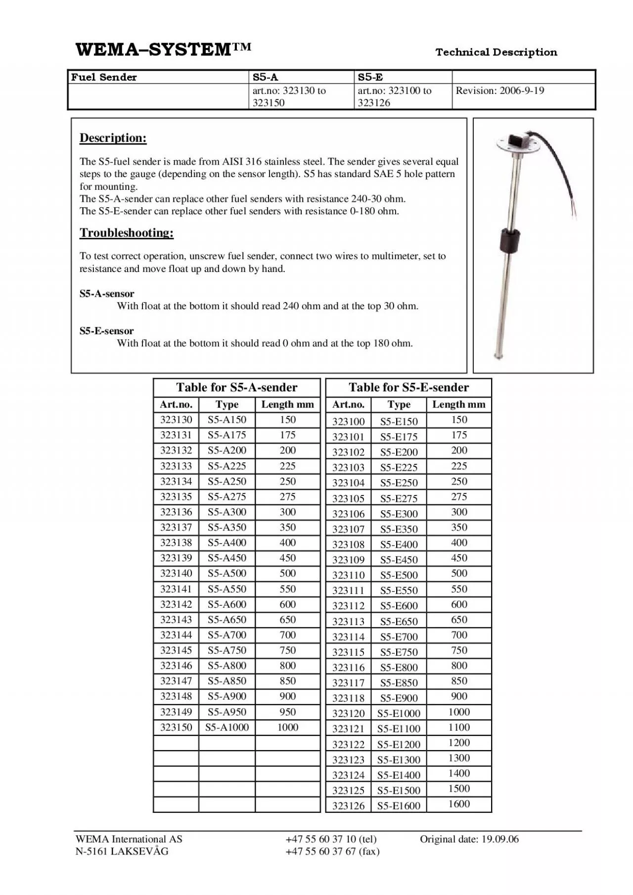 PDF-Technical DescriptionWEMA International AS 47 55 60 37 10 tel Original