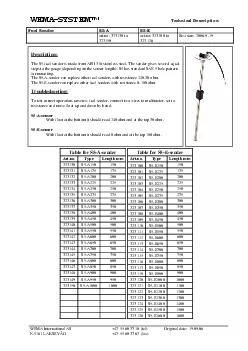 Technical DescriptionWEMA International AS 47 55 60 37 10 tel Original