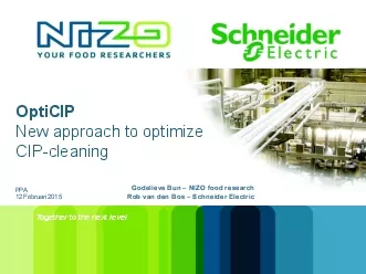 New approach to optimize cleaningGodelieve Bun  NIZO food research Ro