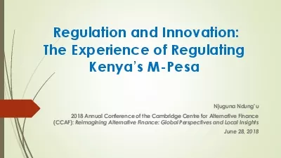 Regulation and Innovation