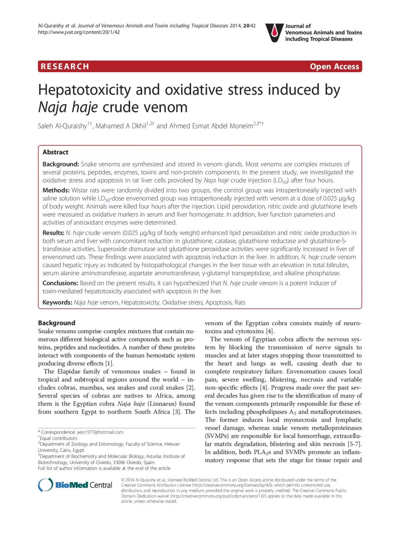 PDF-RESEARCHOpenAccessHepatotoxicityandoxidativestressinducedbyNajahajecru