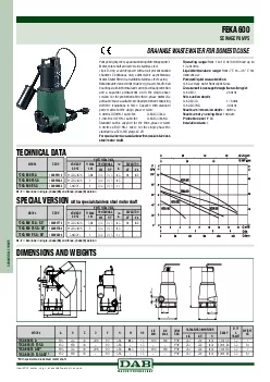 PDF-DAB PUMPS reserves the right to make modi31cations without notice