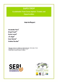 SUFOTROP Report 2005