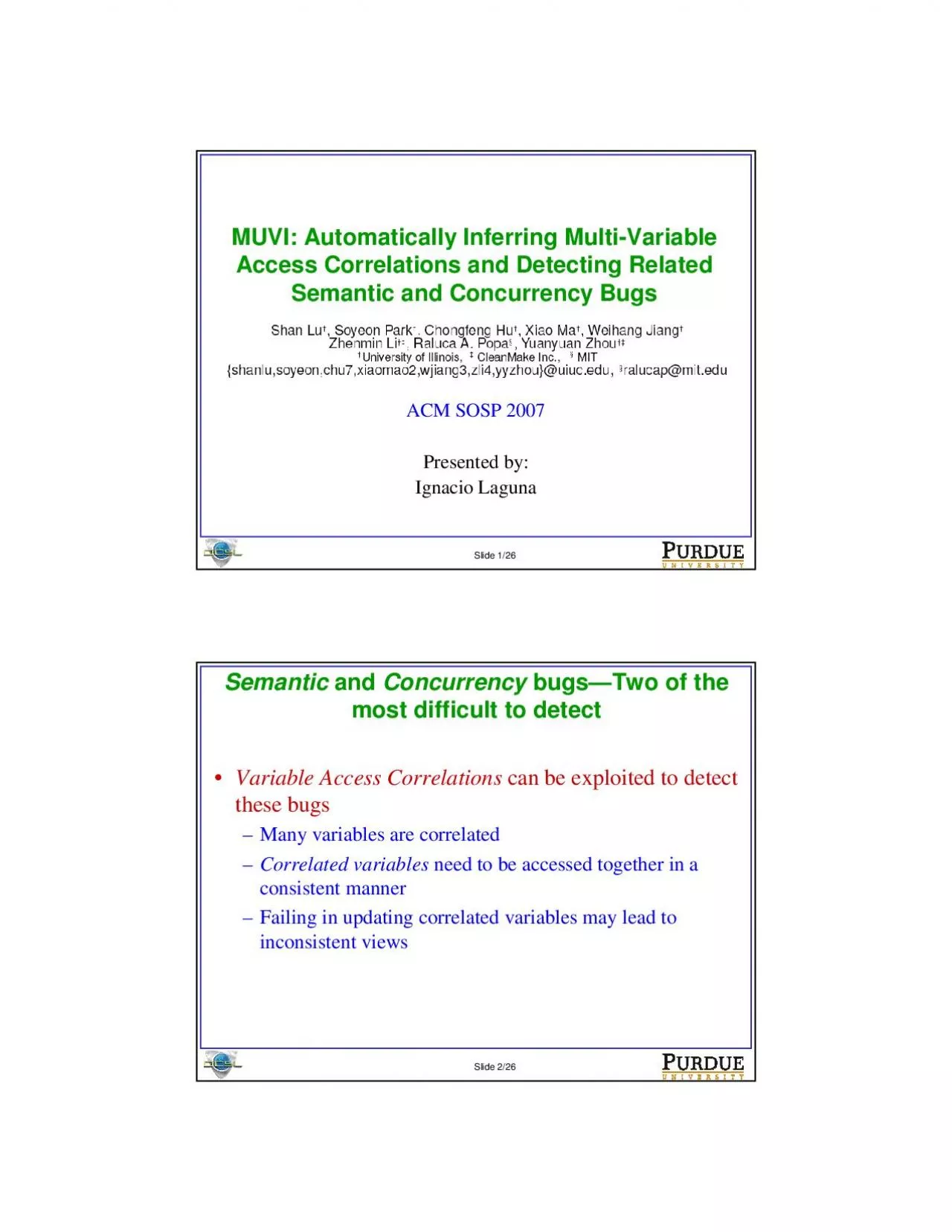 PDF-MUVI Automatically Inferring MultiVariable Access Correlations and De