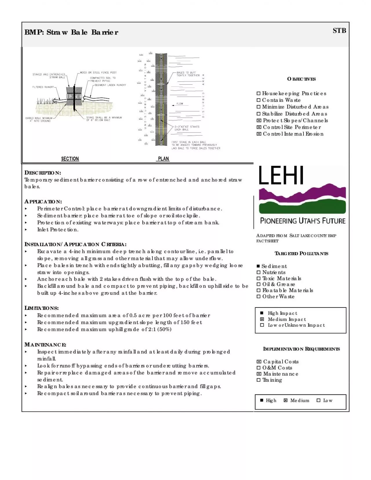 PDF-BMP Straw Bale Barrier