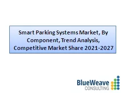 Smart Parking Systems Market Growth 2021-2027