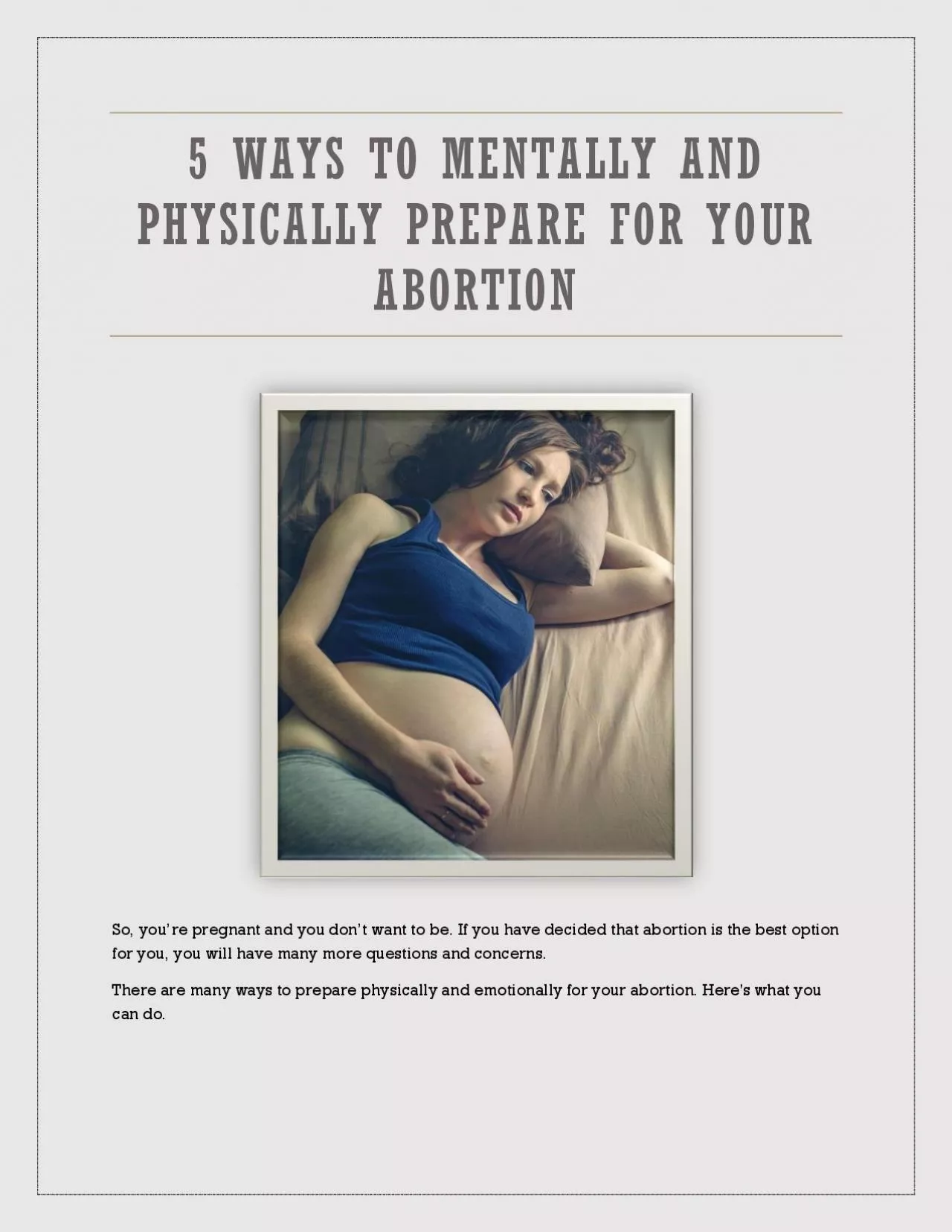 PDF-5 ways to mentally and physically prepare for your abortion