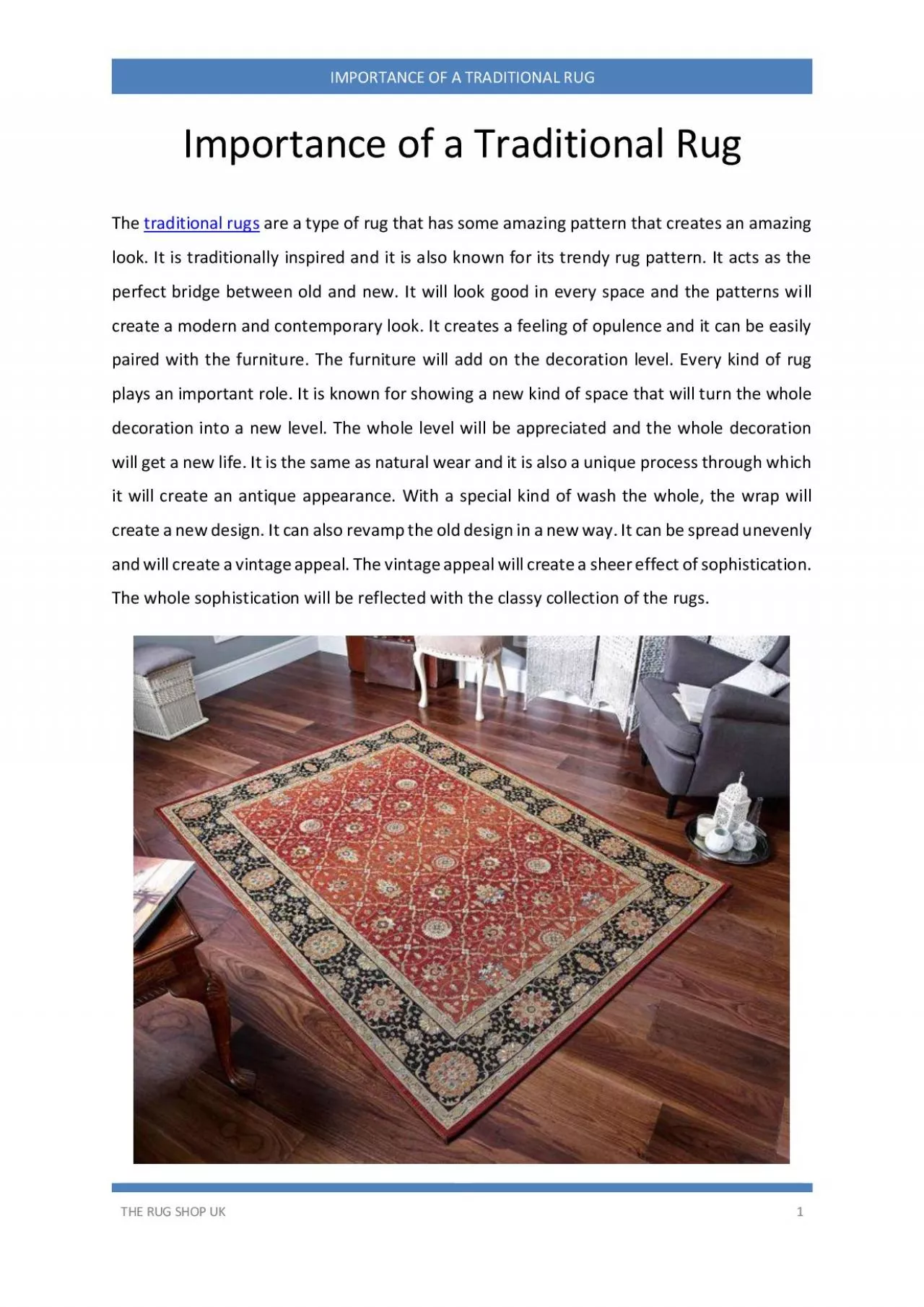 PDF-Importance of a Traditional Rug