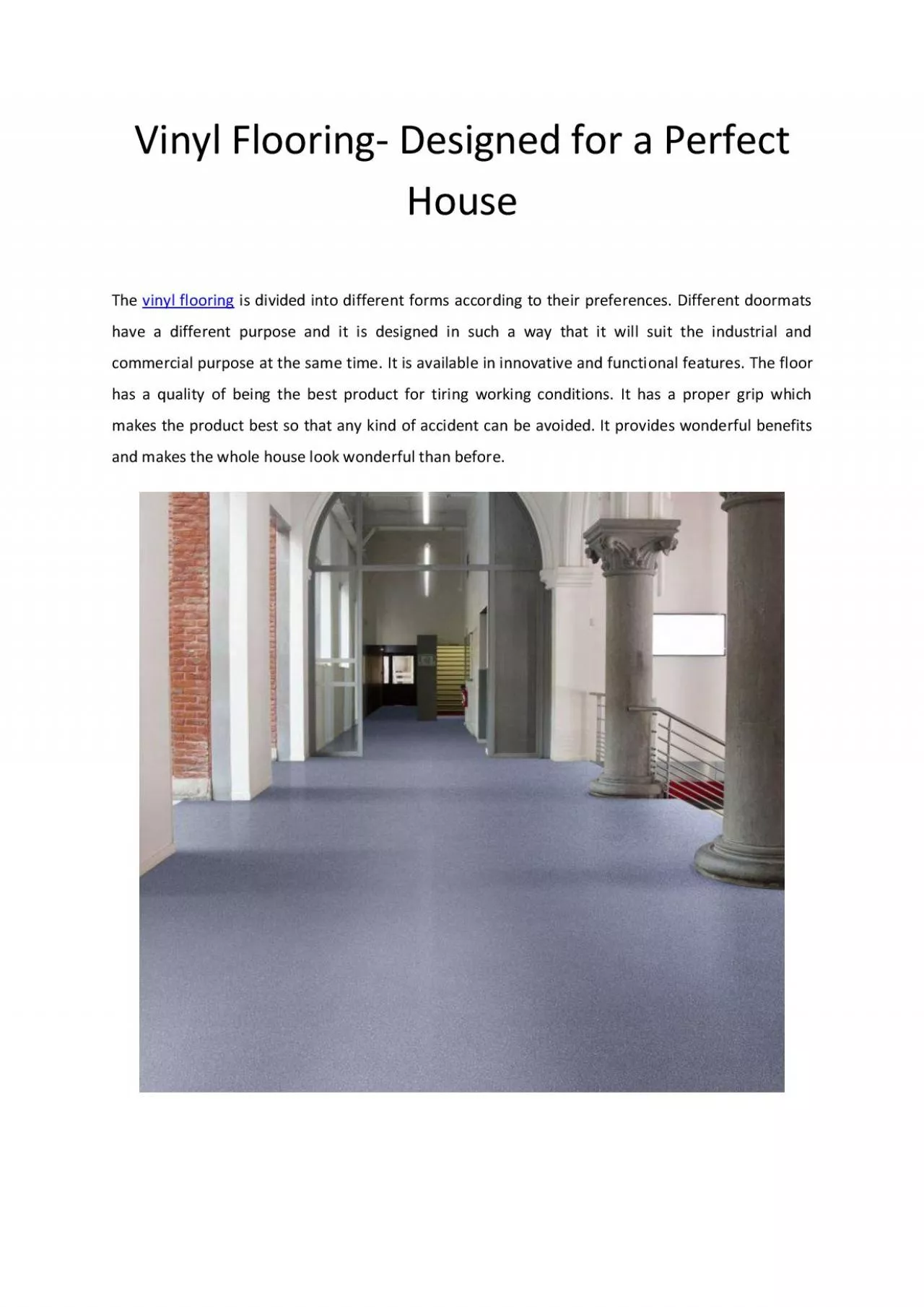 PDF-Vinyl Flooring- Designed for a Perfect House