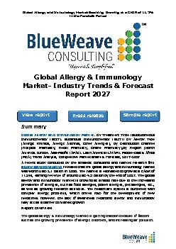 Global Allergy & Immunology Market- Industry Trends & Forecast Report 2027