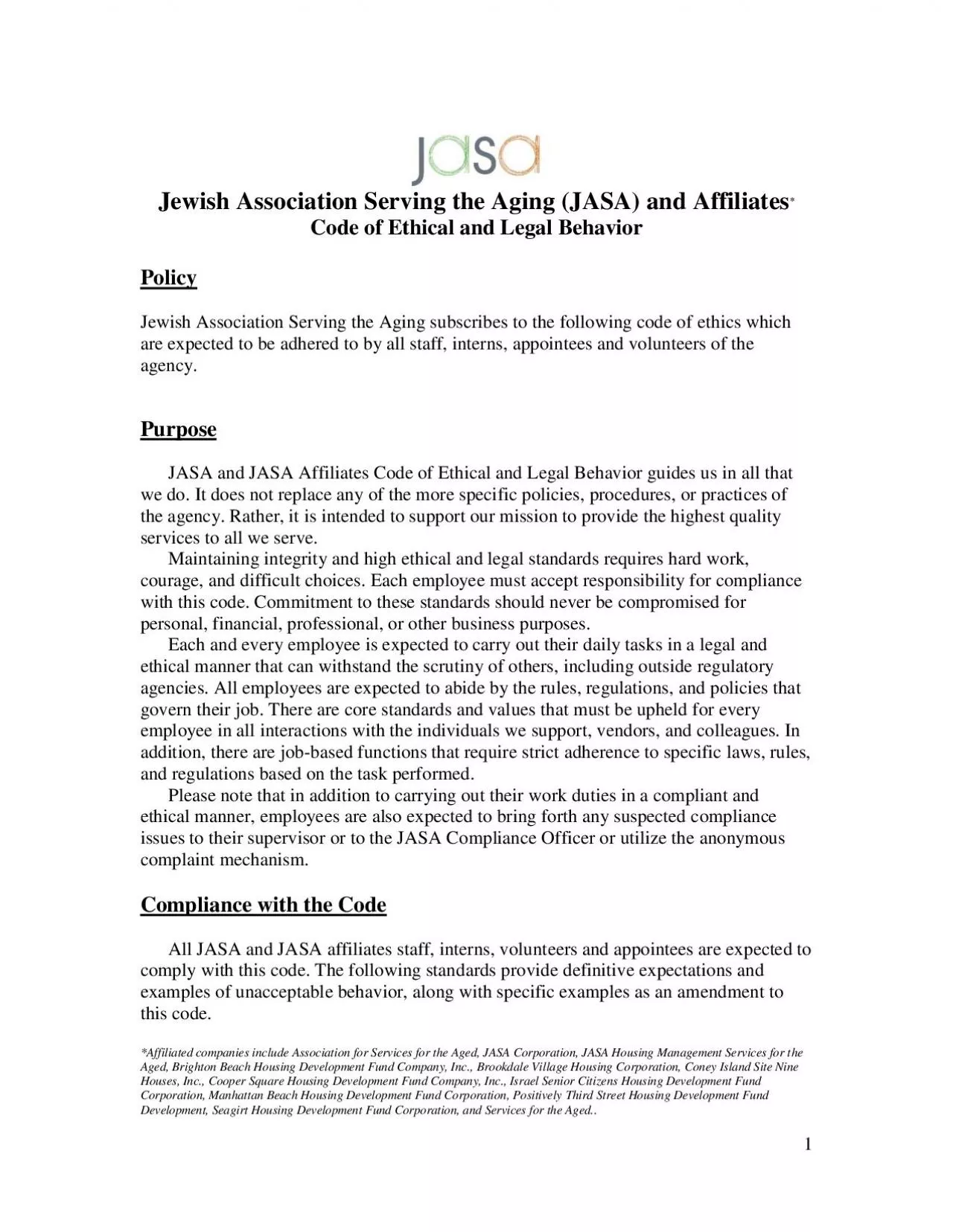 PDF-Jewish Association Serving the Aging JASA and Affiliates