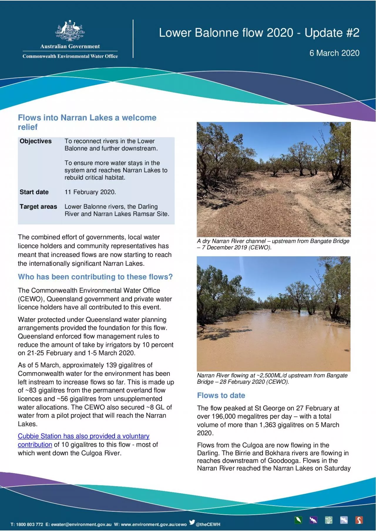 PDF-T 1800 803 772 E ewaterenvironmentgovau W wwwenvironmentgovaucewo