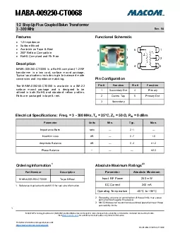 12  Step Up Flux Coupled Balun Transformer