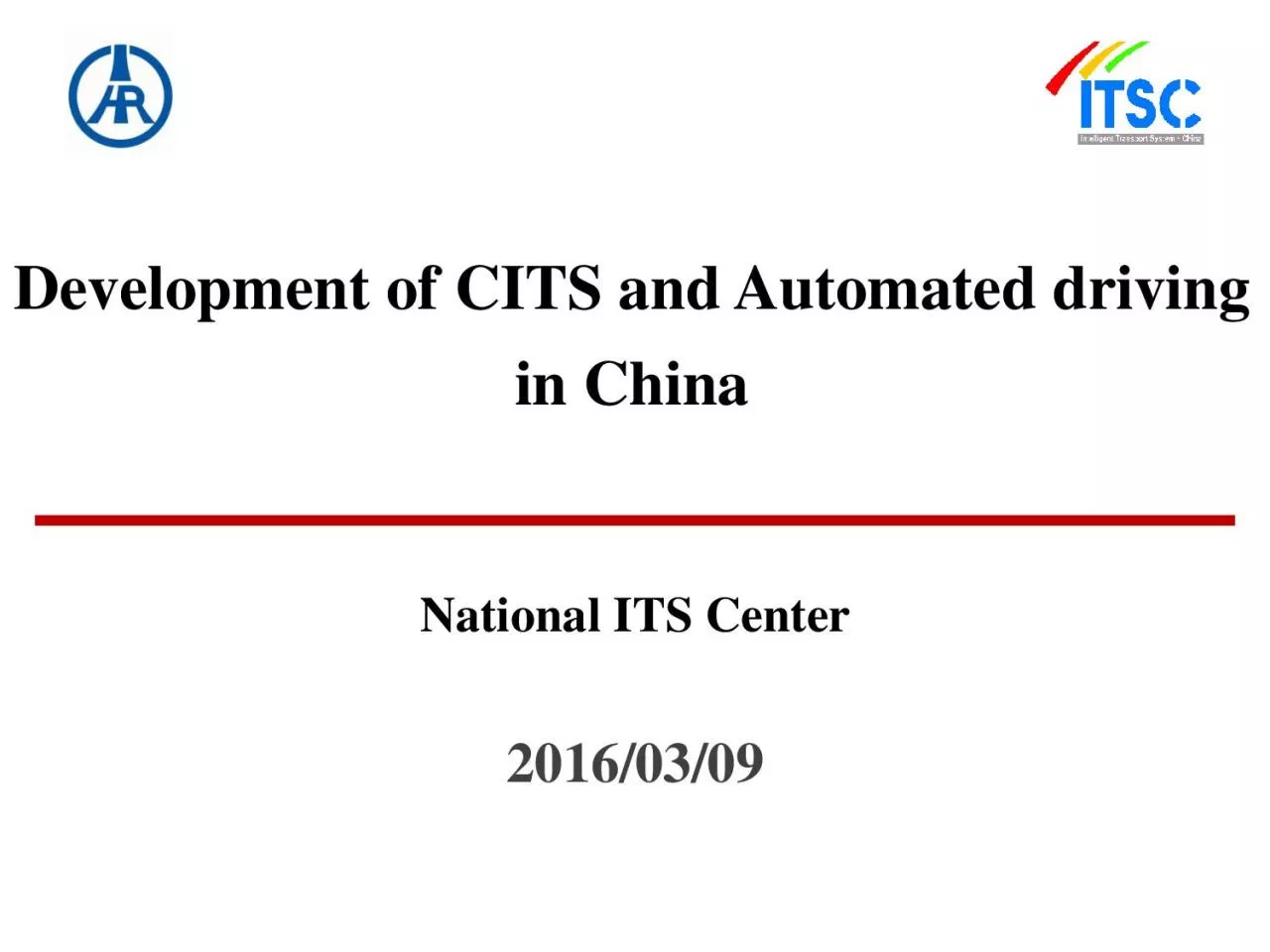 PDF-Development of CITS and Automated driving