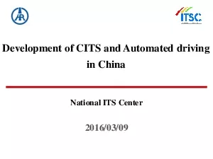 Development of CITS and Automated driving