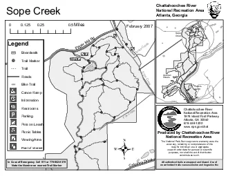 Chattahoochee River National Recreation AreaAtlanta GeorgiaSope Creek