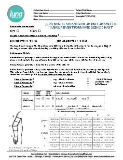 ZO NONIREEVT FORM AND SIZING C