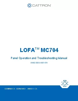 Panel Operation and Troubleshooting Manual9M023000A001