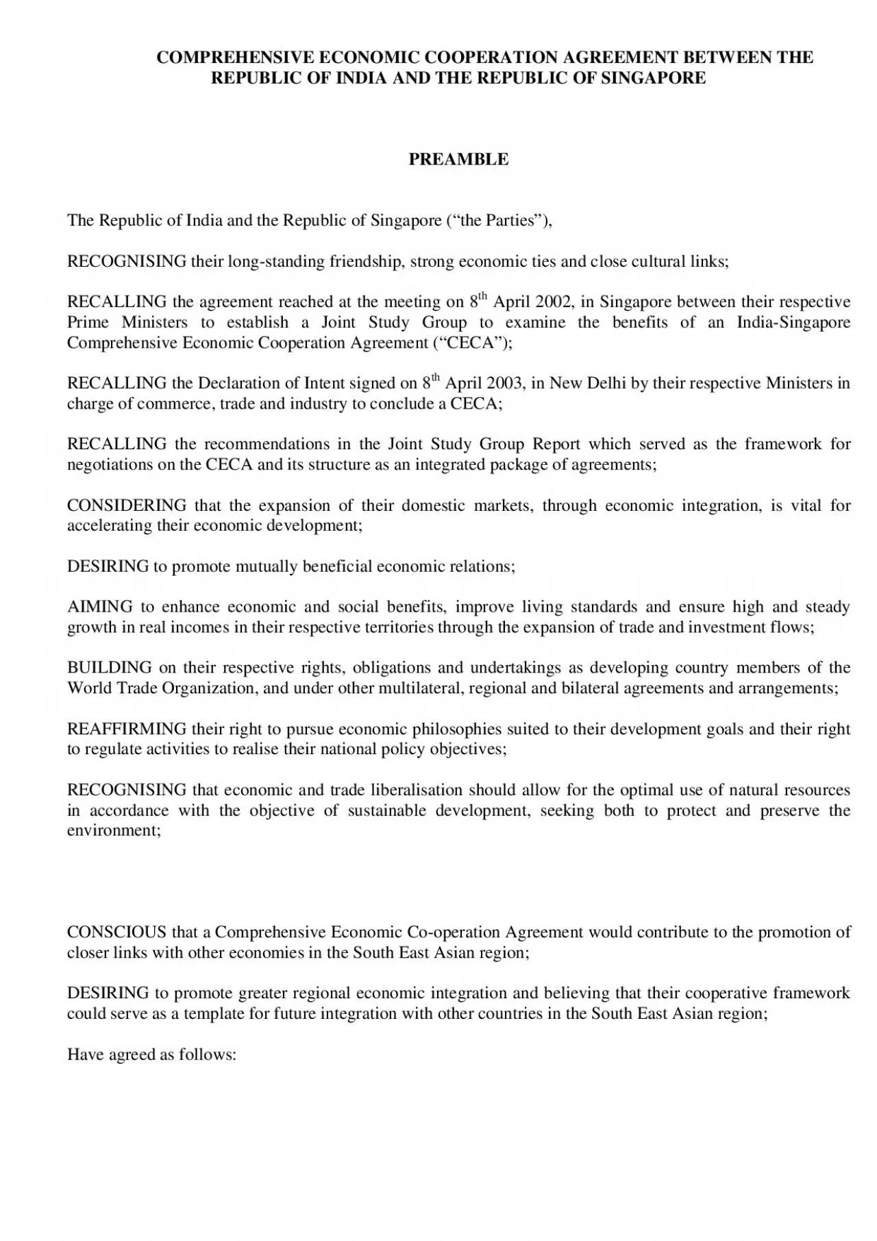 PDF-RATION AGREEMENT BETWEEN THE REPUBLIC OF INDIA AND THE REPUBLIC OF SIN