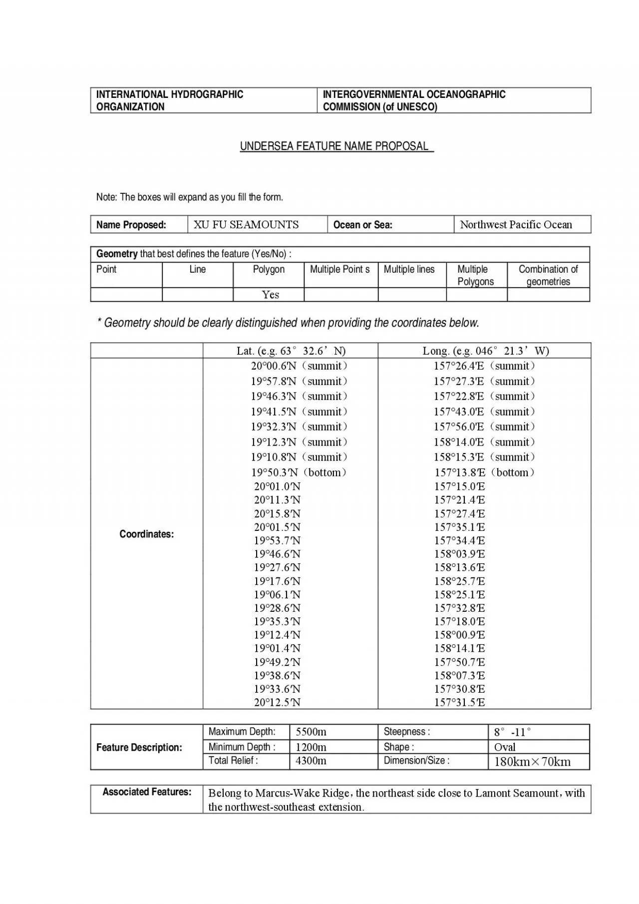 PDF-UNDERSEA FEATURE NAME PROPOSAL