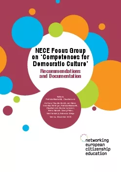 NECE Focus Group on 145Competences for Democratic Culture146Recommenda