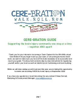 CEREBRATION GUIDESupporting the brain injury community one step at a t