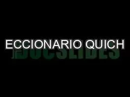 ECCIONARIO QUICH