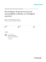 The evolution of human fatness and susceptibility to o