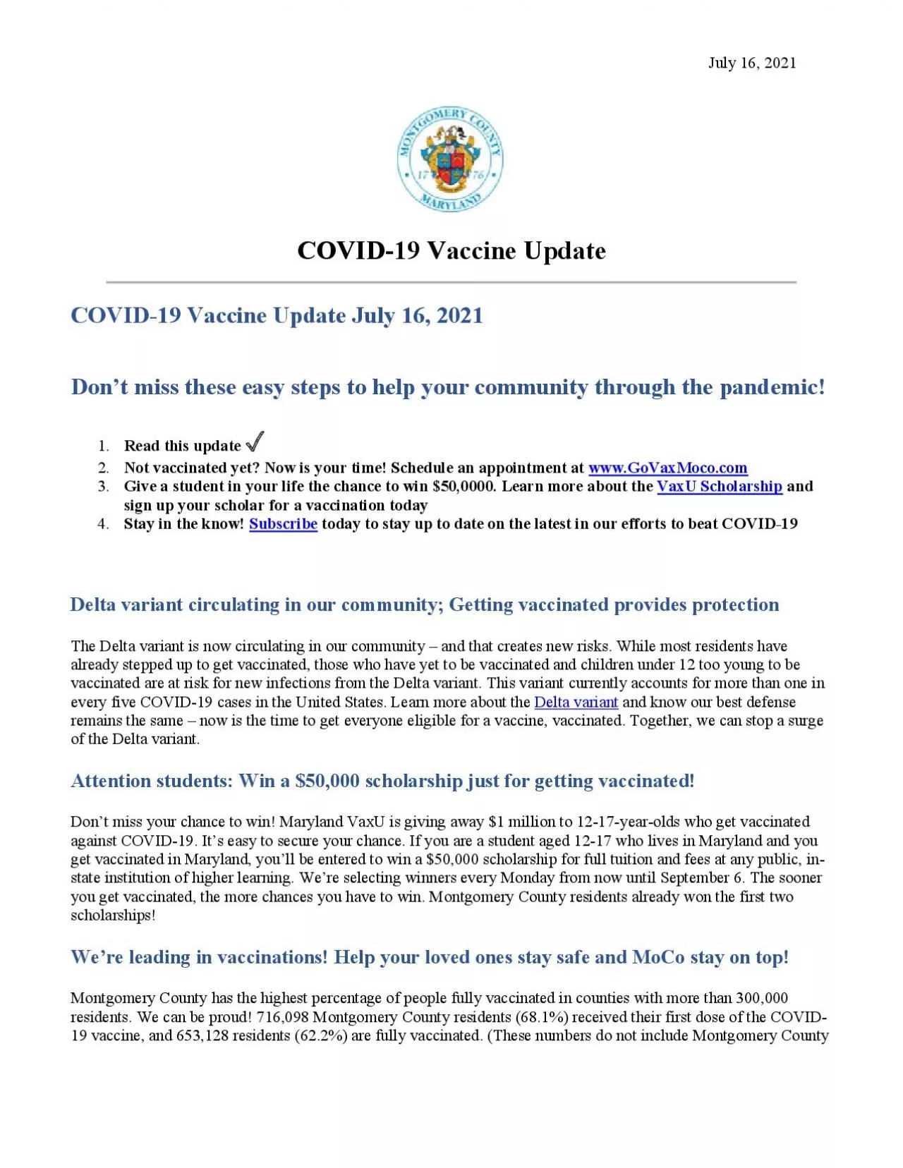 PDF-x0000x0000 July 16 2021COVID19 Vaccine Update