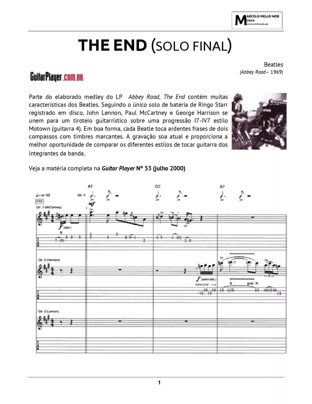 PDF-The end (Guitar Player)