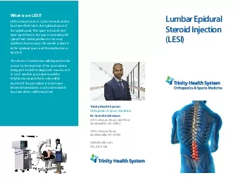 Lumbar EpiduralSteroid Injection