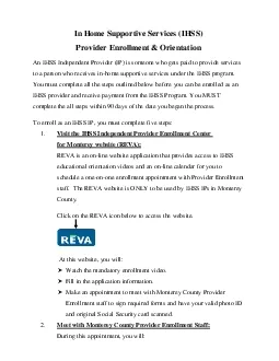 PDF-In Home Supportive Services IHSSProvider Enrollment OrientationAn IHS