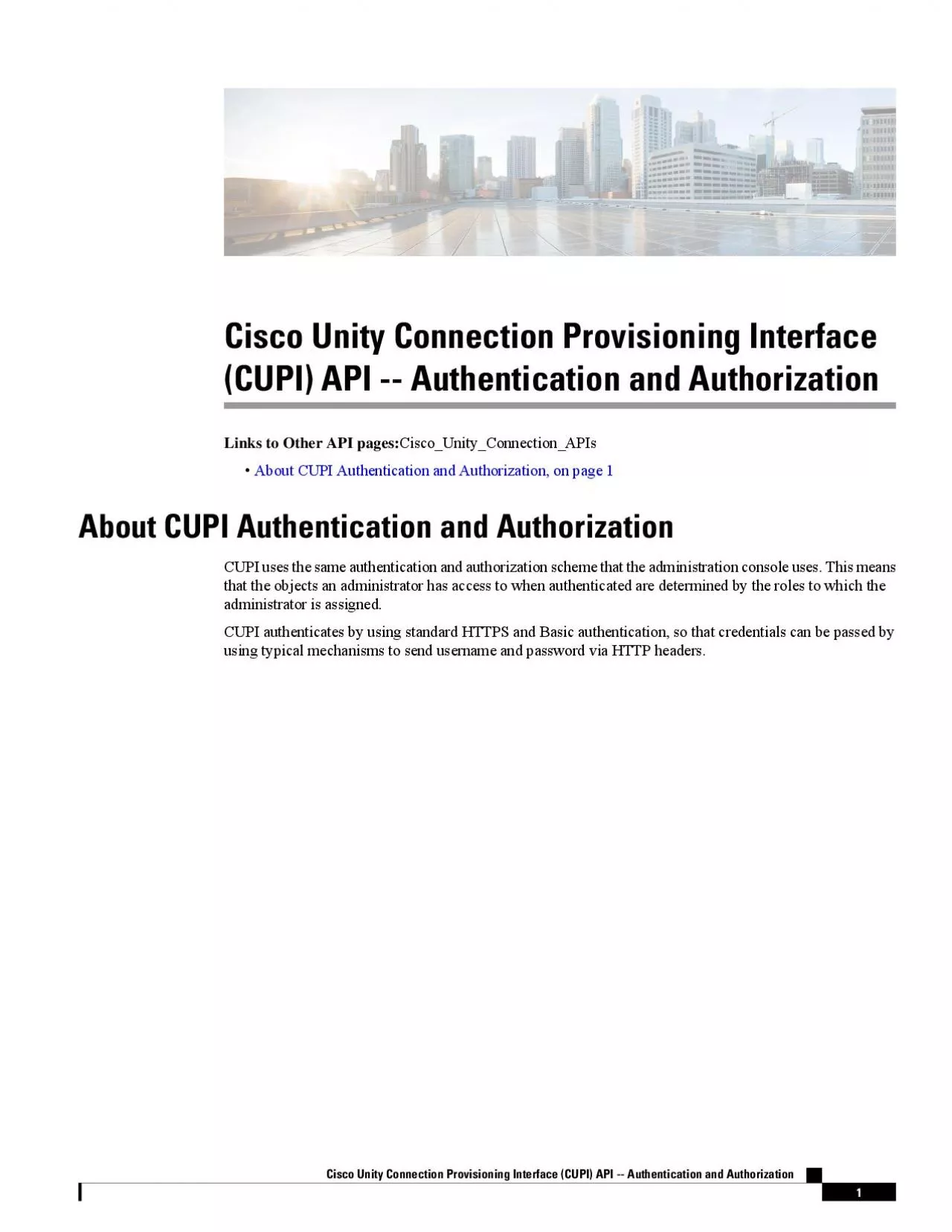 PDF-CiscoUnityConnectionProvisioningInterfaceCUPIAPIAuthenticationandAut