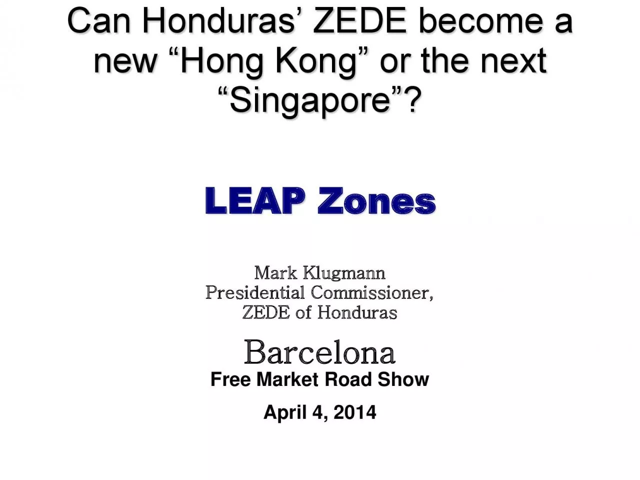 PDF-Can Honduras ZEDE become a