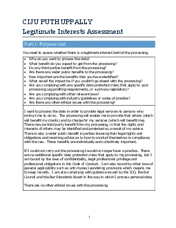 PDF-1 CIJU PUTHUPPALLY Legitimate Interests Assessment