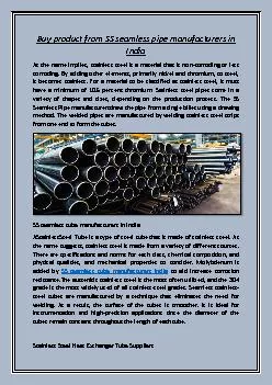 Buy product from SS seamless pipe manufacturers in India