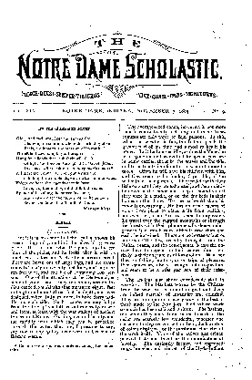 THE NOTRE DAME SCHOLASTIC