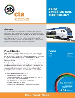 The San Bernardino County Transportation Authority SBCTA is leading