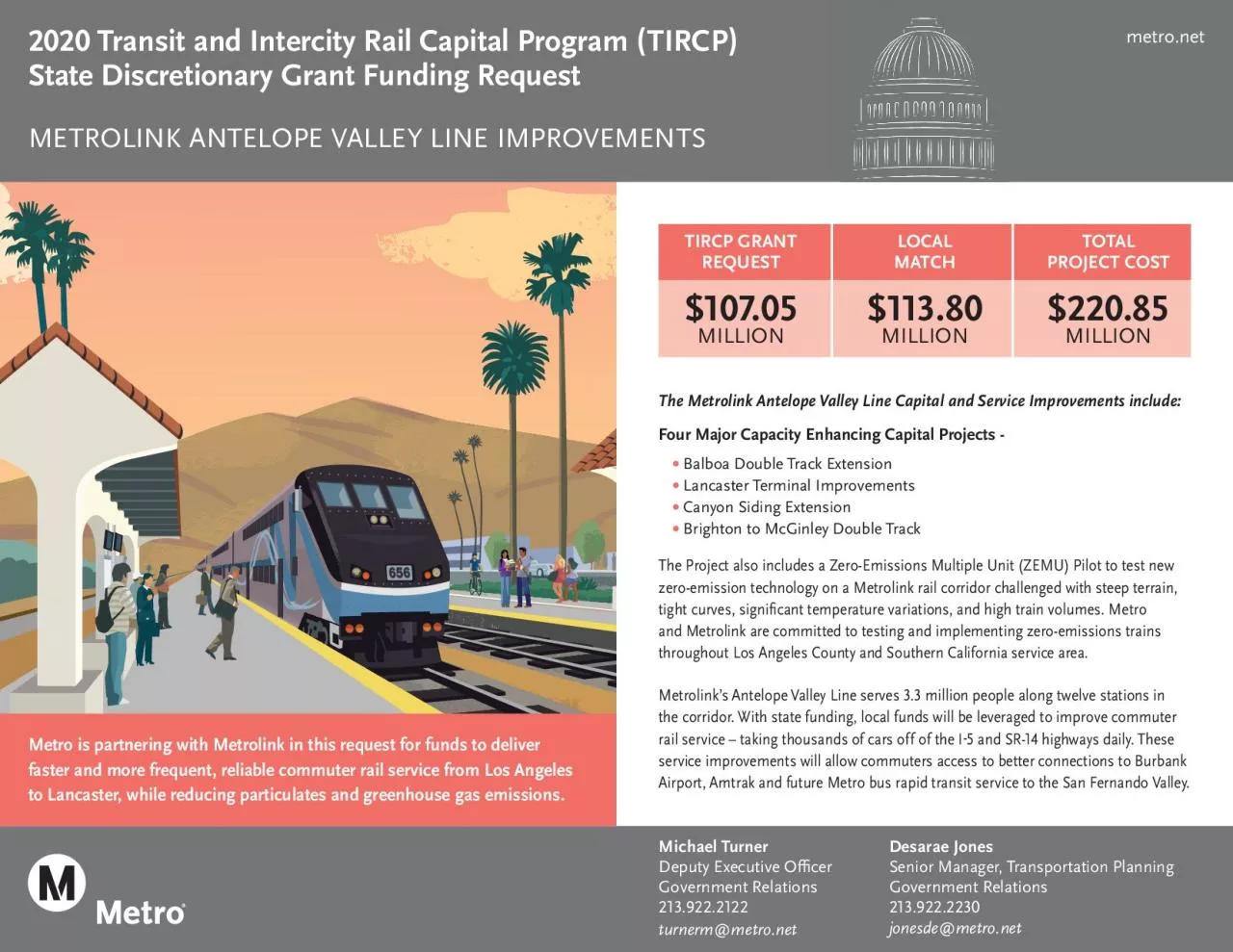 PDF-CAPITAL PROJECTS ARETIED TO NEW SERVICE ONTHE ANTELOPE VALLEY LINEIn 2