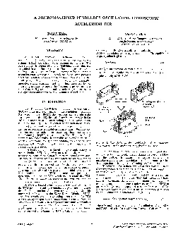 A MICROMACHINED PENDULOUS OSCILLATING GYROSCOPIC ACCELEROMETER