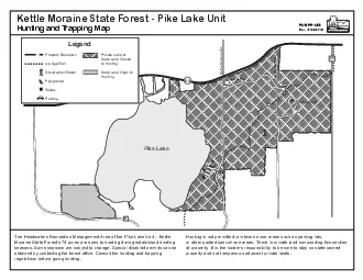 Kettle Moraine State Forest  Pike Lake UnitHunting and Trapping Map