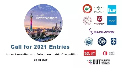 EntriesUrban Innovation and Entrepreneurship Competition