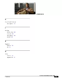 Cisco Driver Installer Utility User GuideOL2655102INDEX