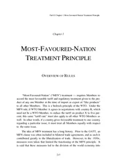 Part II Chapter  MostFavouredNation Treatment Princ pl