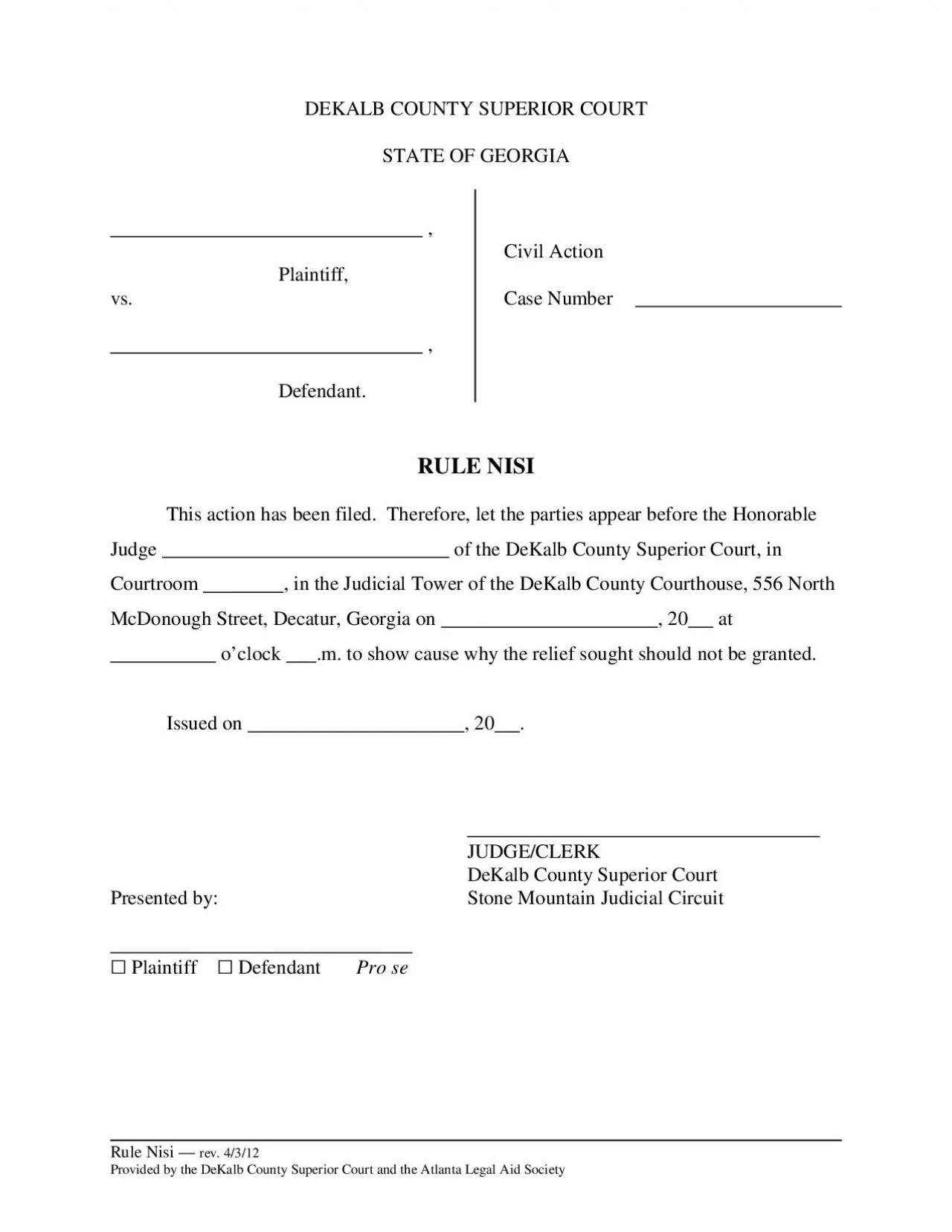 PDF-Rule Nisi rev 4312Provided by the DeKalb County Superior Court and