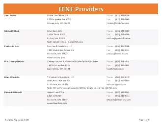 FENE Providers