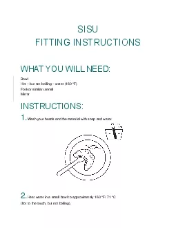 FITTING INSTRUCTIONS